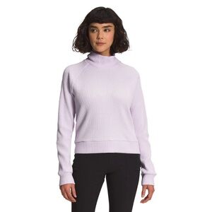The North Face Chabot Lilac Lavender Purple Thermal Waffle Knit Shirt Top